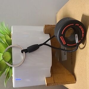 Unbranded Tire Swing Keychain Unisex Red Trim/Black Tire NEW Auto‎ Office Casual